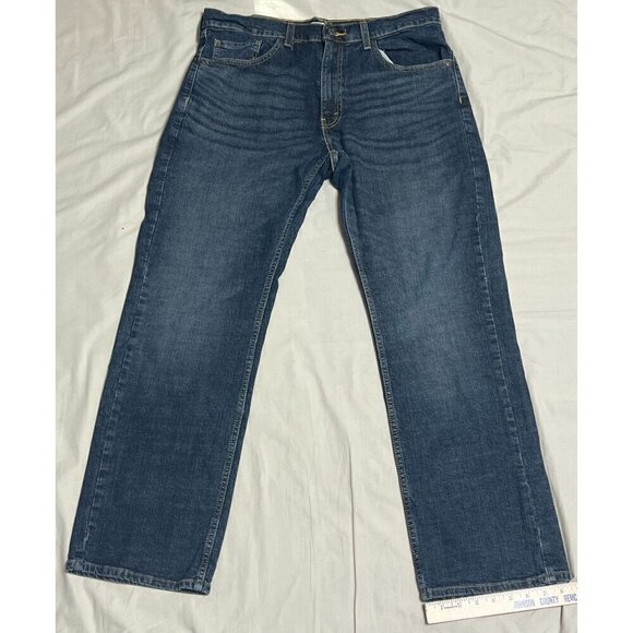 Levis Mens Relaxed Fit Jeans Size 34x30 Dark Wash Denim Classic 5-Pocket Style - Picture 7 of 12